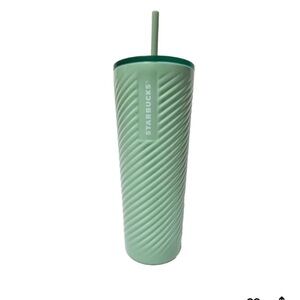 Starbucks 2023 Sage Spiral Mint Green Stainless Steel Pastel Tumbler 24oz